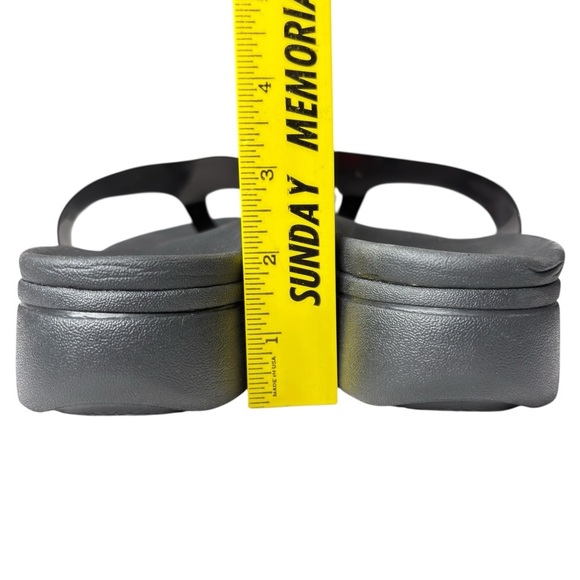 Vionic Sunrise Luminous Sandal Womans Size 8 Black Clear Comfort Thong Flip Flop - Picture 13 of 14